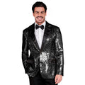 Glanzender Showstar Pailletten-Sakko Herren
