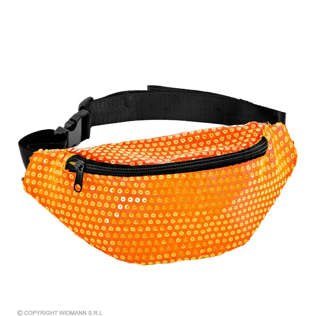 Op deze afbeelding zie je een Accessoires, van het merk Widmann. Pailletten Heuptas Neon Oranje