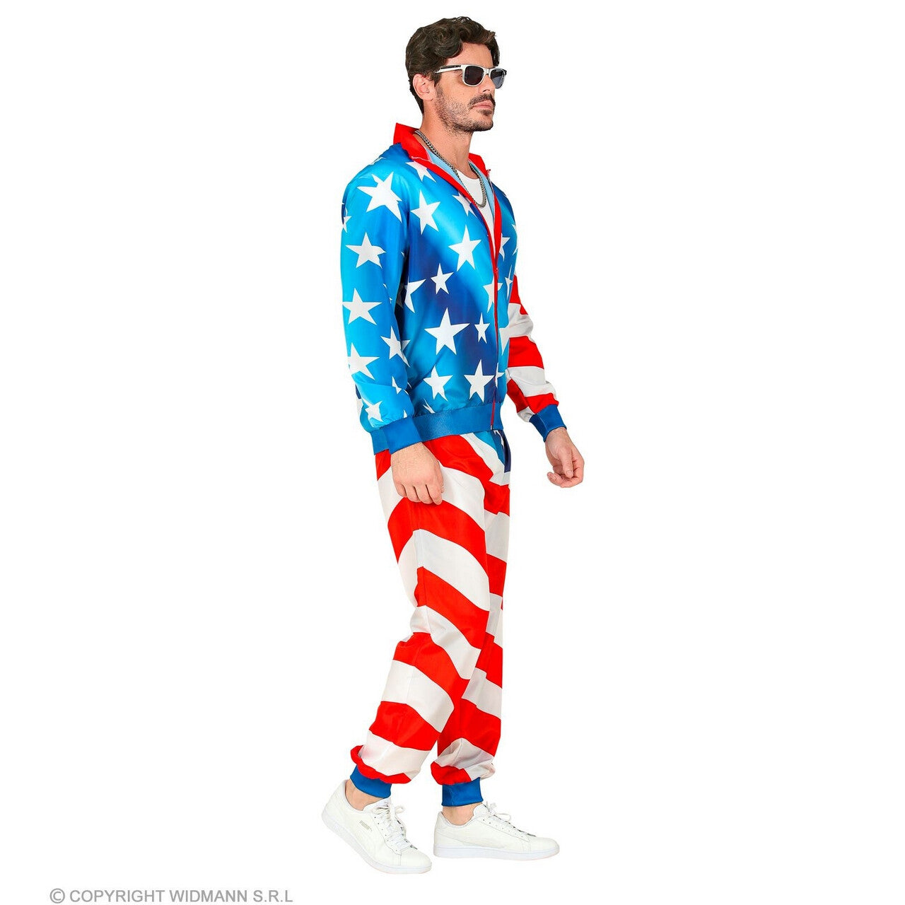 Op deze afbeelding zie je een Kostuums, van het merk Widmann. American Dream Team Trainingspak Kostuum