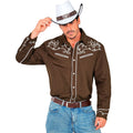 Chemise De Cowboy Western Marron