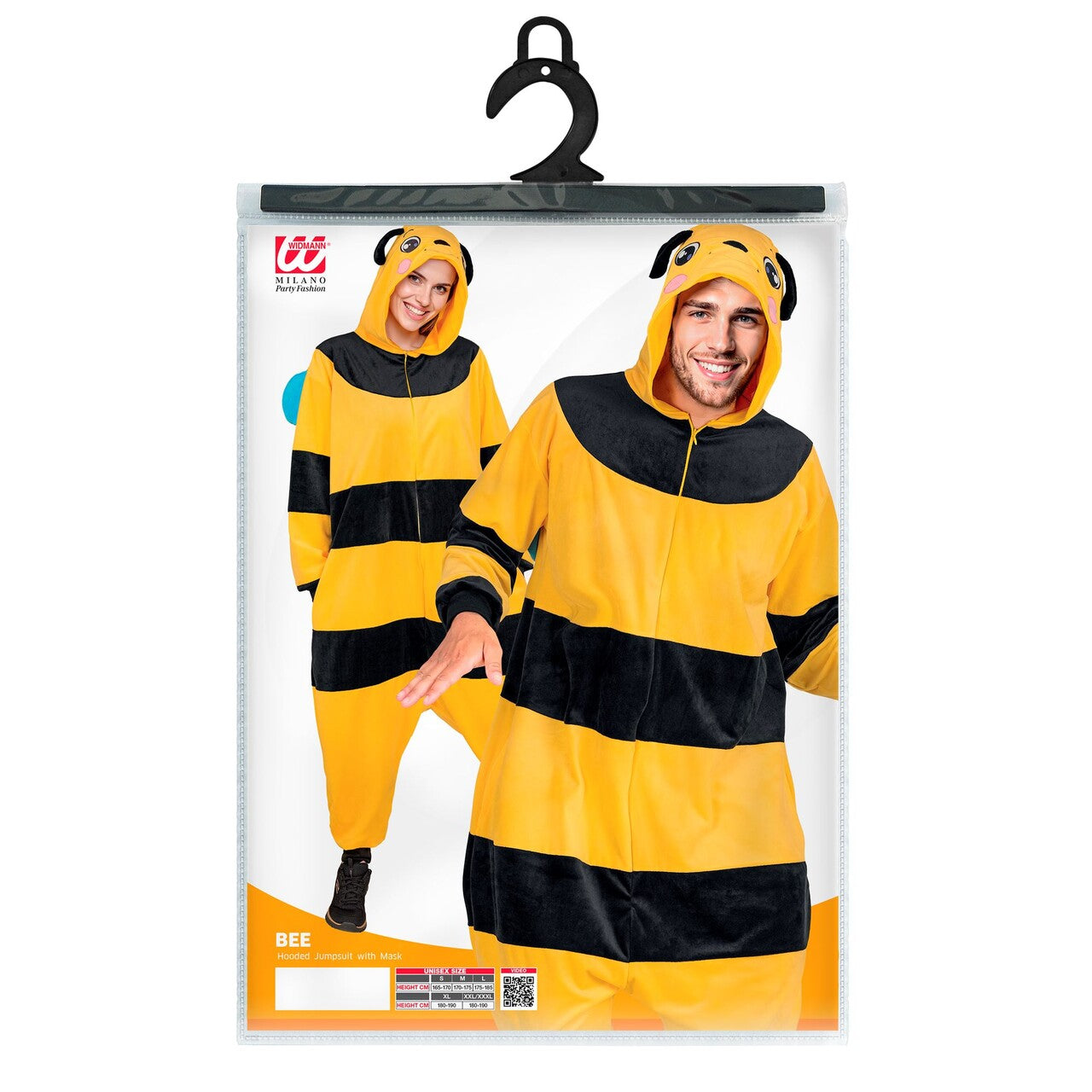 Op deze afbeelding zie je een Kostuums, van het merk Widmann. Blij Als Een Bij Onesie Kostuum