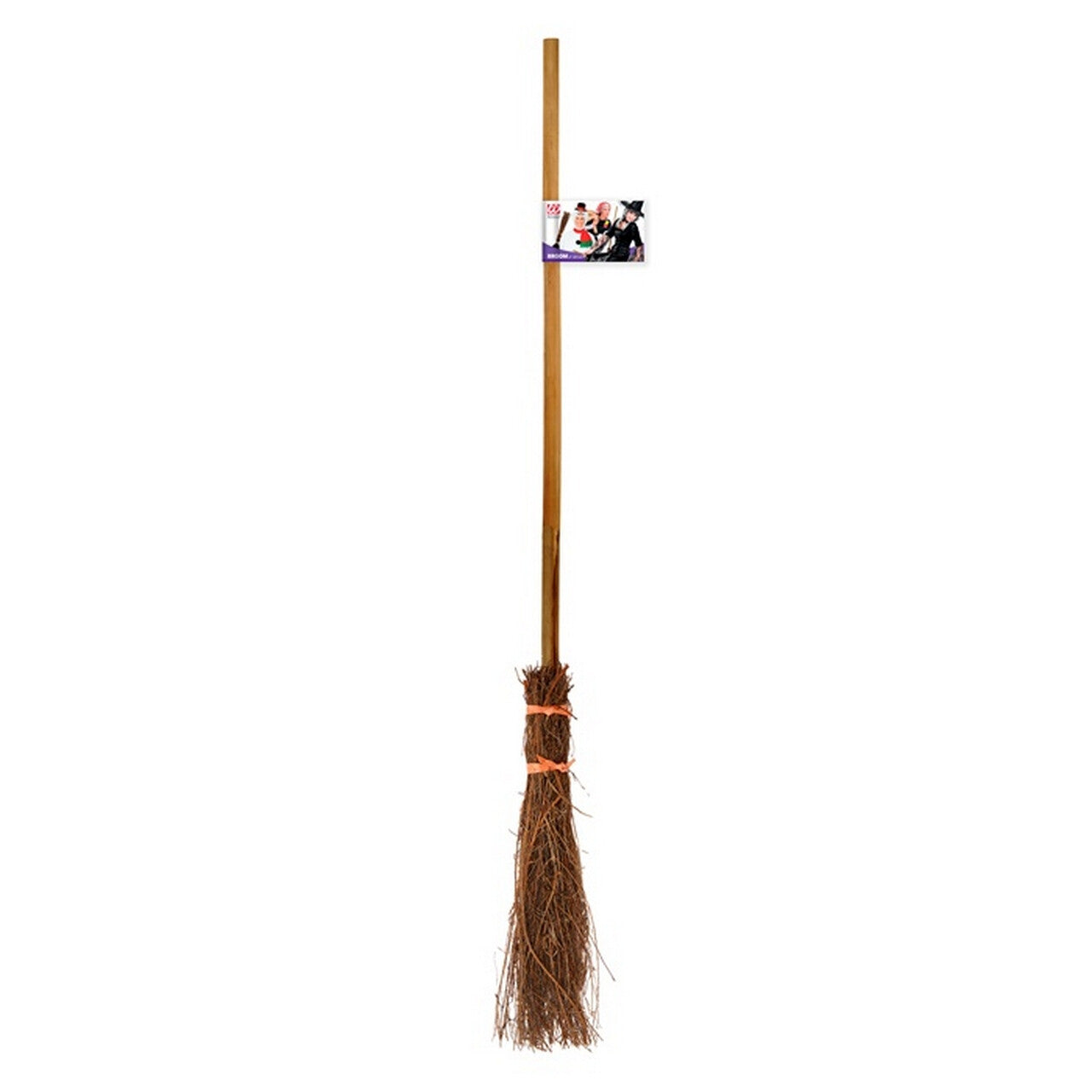 Op deze afbeelding zie je een Accessoires, van het merk Widmann. Eenvoudige Heksenbezem 107 Centimeter