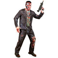 Gehavende Cyborg Half Mens Half Robot Man Kostuum