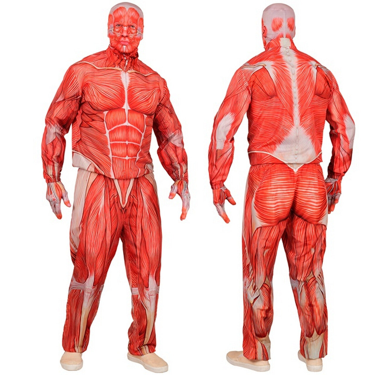 Op deze afbeelding zie je een Kostuums, van het merk Widmann. Strong Muscle Man Kostuum