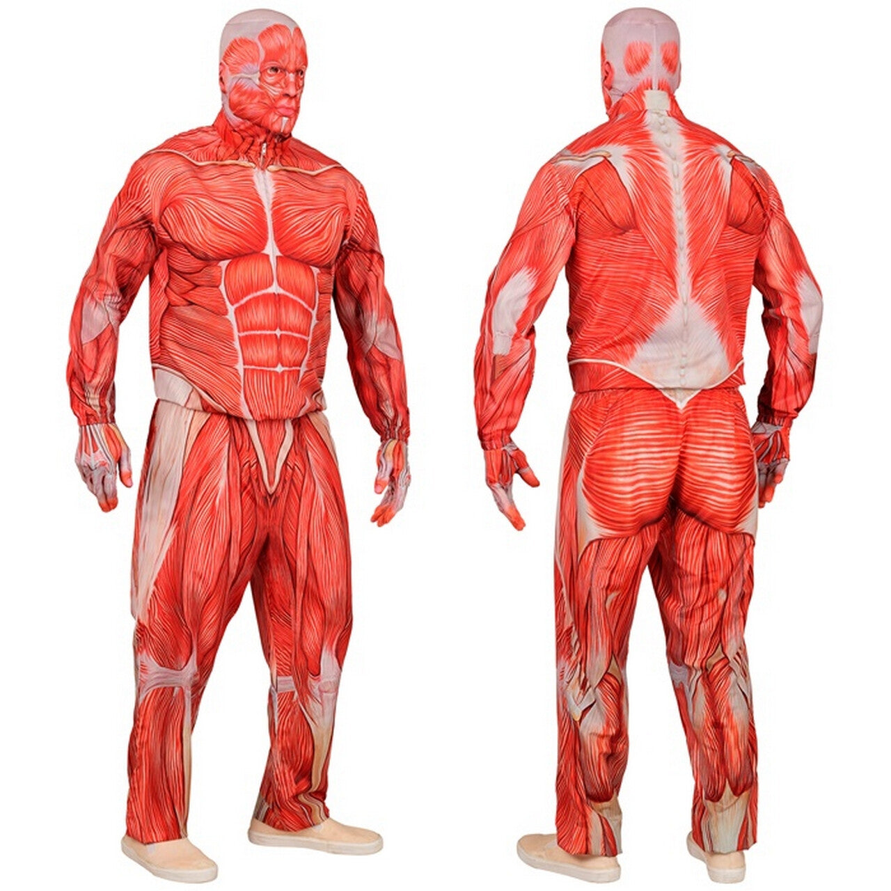 Op deze afbeelding zie je een Kostuums, van het merk Widmann. Strong Muscle Man Kostuum