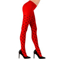 Marienkäfer Strumpfhose Rot Mit Schwarzen Punkten