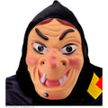 Heks Hoektand Masker Met Hoofddoek Kostuum