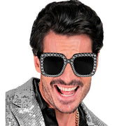 Op deze afbeelding zie je een Accessoires, van het merk Widmann. Bril Disco Shine