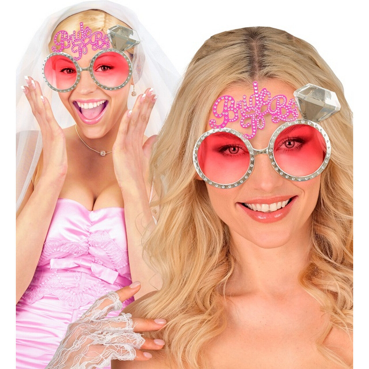 Op deze afbeelding zie je een Accessoires, van het merk Widmann. Bril Bride To Be