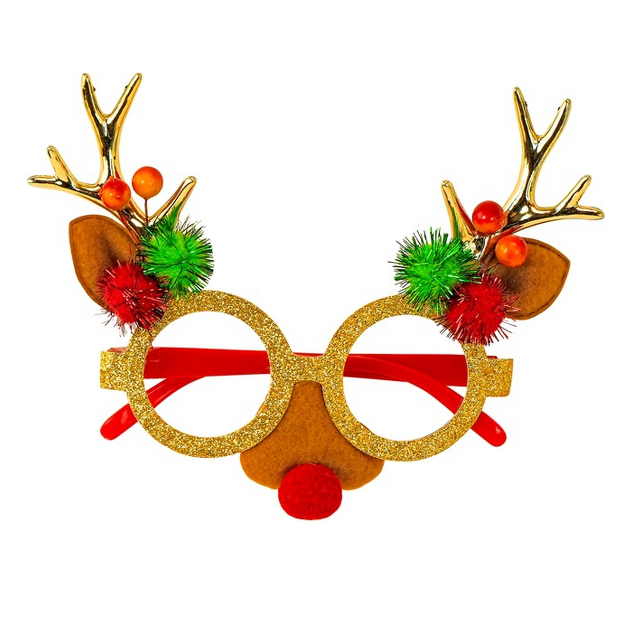 Op deze afbeelding zie je een Accessoires, van het merk Widmann. Fun Bril Rudolf Reindeer