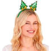 Op deze afbeelding zie je een Accessoires, van het merk Widmann. Hoofdband Versierde Kerstbomen