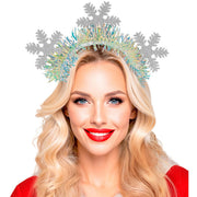 Op deze afbeelding zie je een Accessoires, van het merk Widmann. Hoofdband Kerst Prinses Zilver