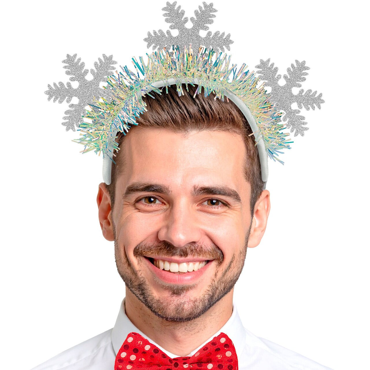 Op deze afbeelding zie je een Accessoires, van het merk Widmann. Hoofdband Kerst Prinses Zilver