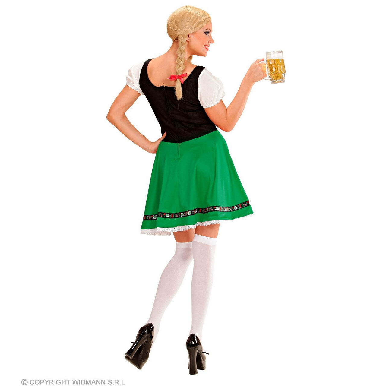 Op deze afbeelding zie je een Kostuums, van het merk Widmann. Duitse Heidi Bierschenker Vrouw Kostuum