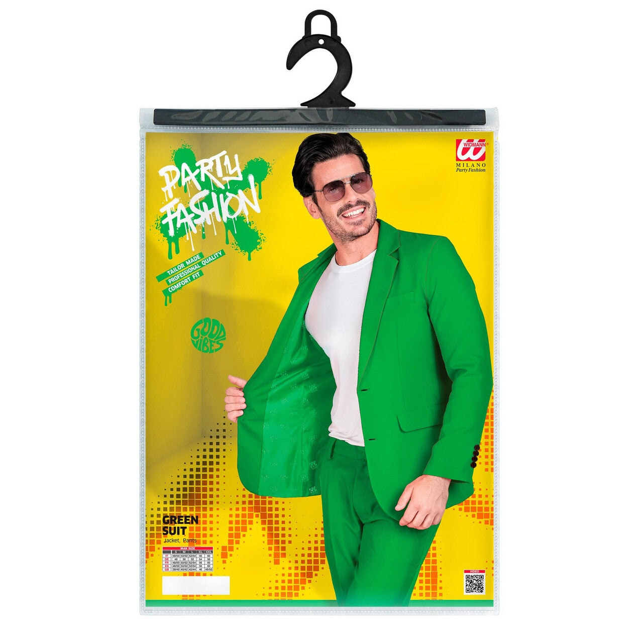 Op deze afbeelding zie je een Kostuums, van het merk Widmann. Kikker Groen St Patricksday Man Kostuum