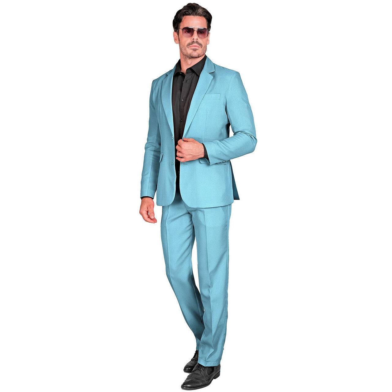 Op deze afbeelding zie je een Kostuums, van het merk Widmann. Mr Wow Lichtblauw Man Kostuum