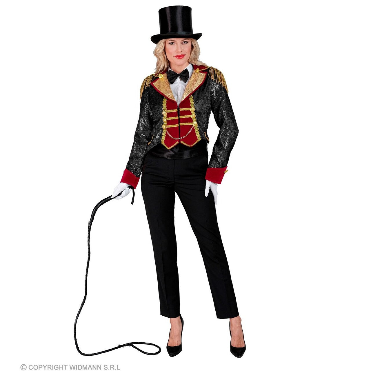 Op deze afbeelding zie je een Kostuums, van het merk Widmann. Pailletten Slipjas Showgirl Shirley Vrouw
