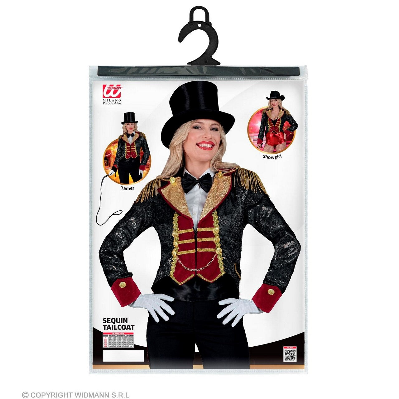 Op deze afbeelding zie je een Kostuums, van het merk Widmann. Pailletten Slipjas Showgirl Shirley Vrouw
