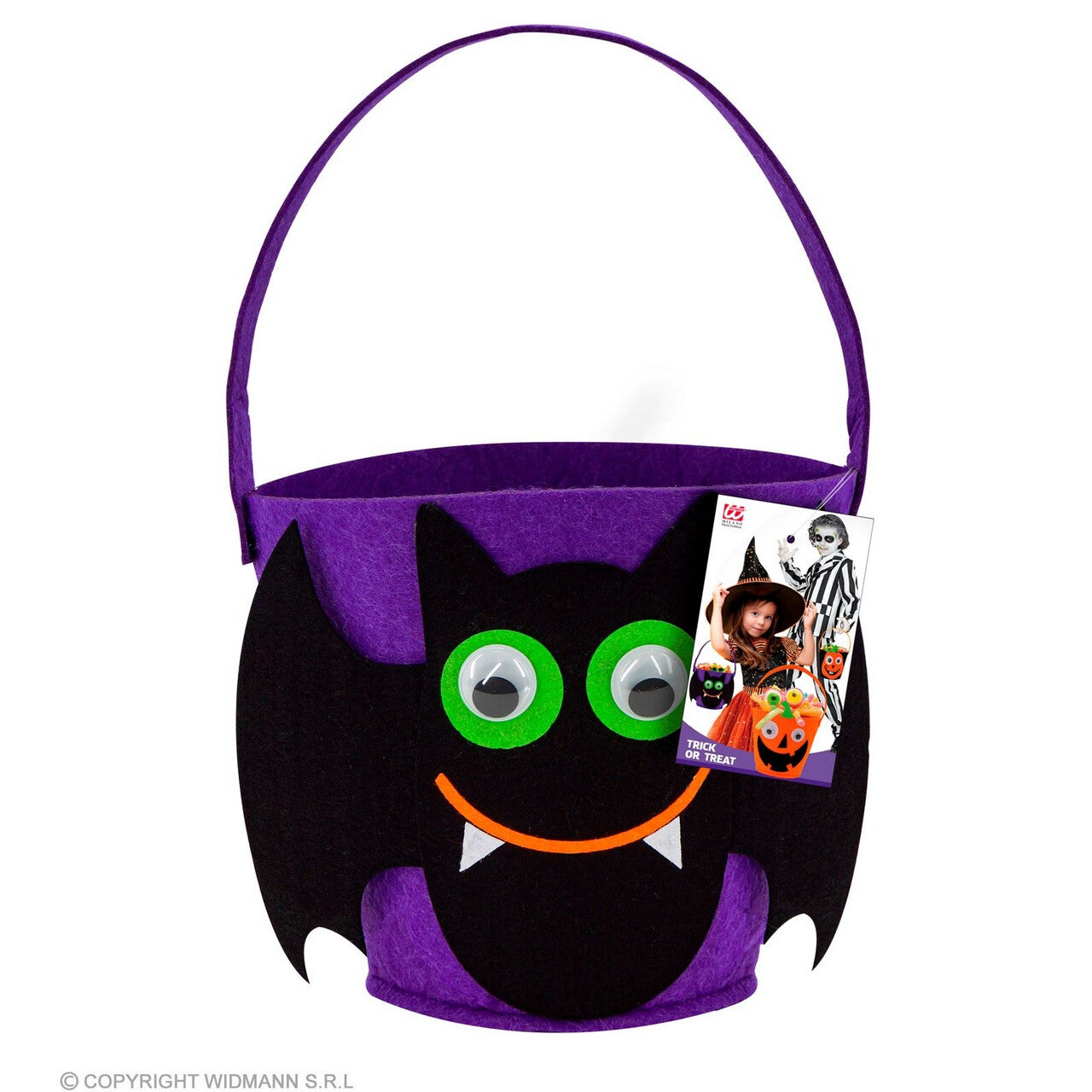 Op deze afbeelding zie je een Accessoires, van het merk Widmann. Trick Or Treat Snoeptas Vleermuis