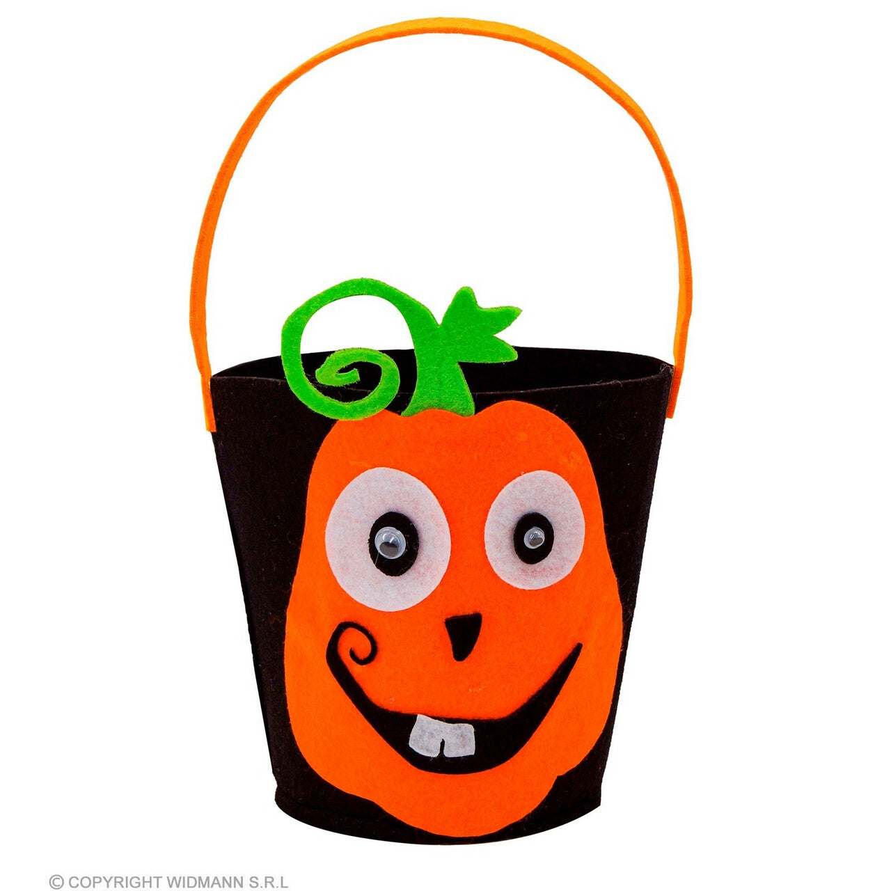 Op deze afbeelding zie je een Accessoires, van het merk Widmann. Trick Or Treat Snoeptas Grappige Pompoen