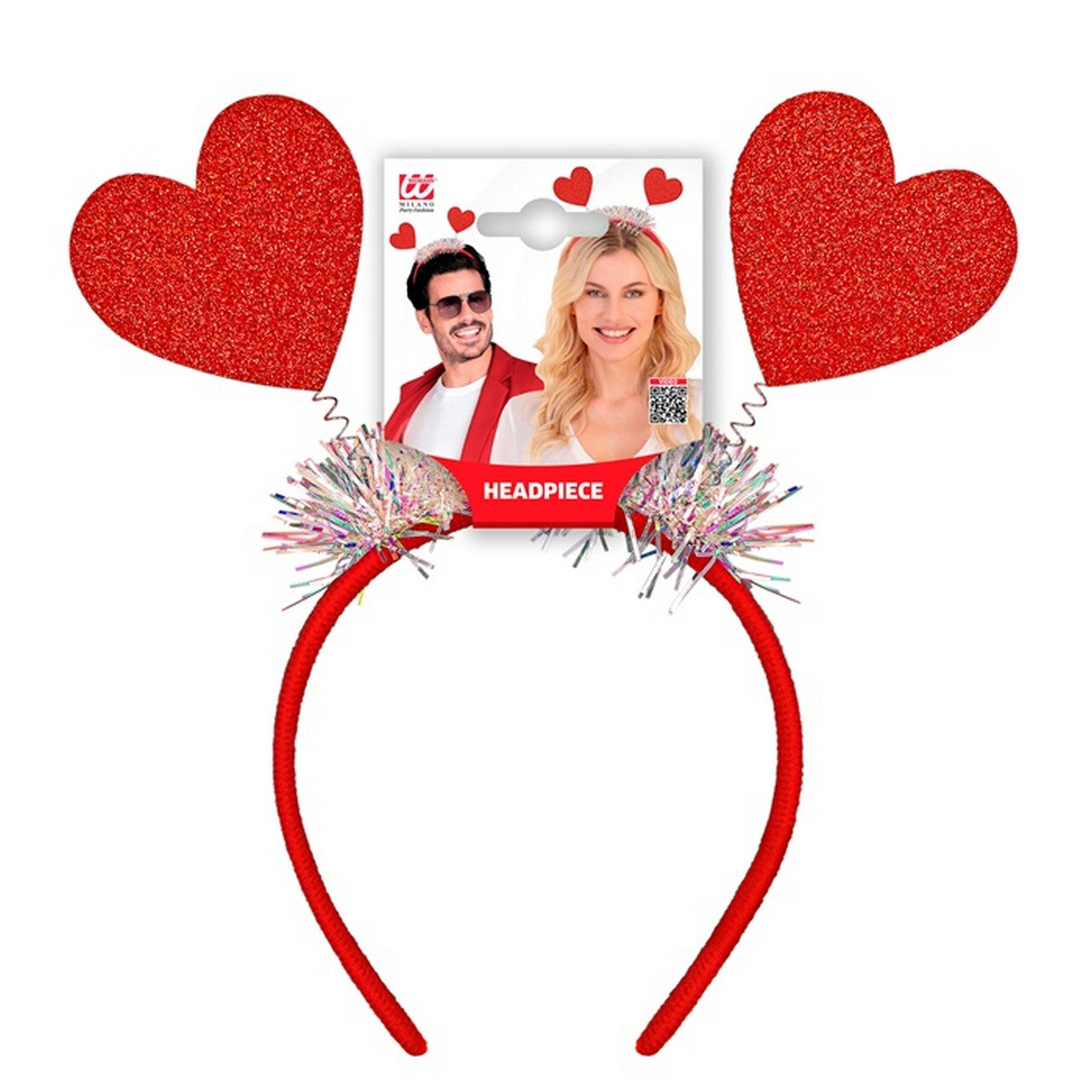 Op deze afbeelding zie je een Accessoires, van het merk Widmann. Hoofdband Love Is In The Air