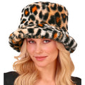 Pimp Buckethat Pluche Luipaardprint