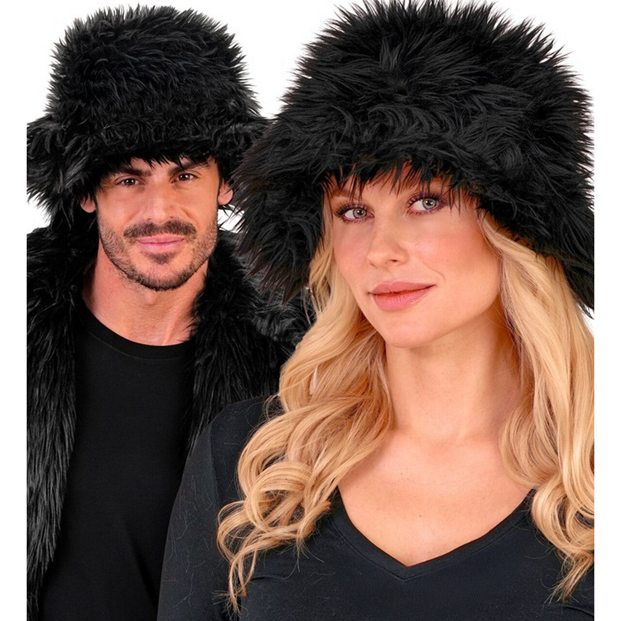 Op deze afbeelding zie je een Accessoires, van het merk Widmann. Warme Buckethat Zwart