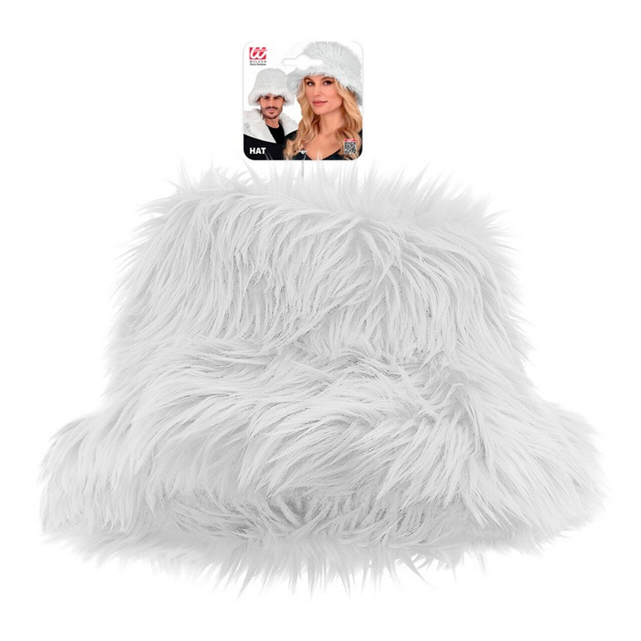 Op deze afbeelding zie je een Accessoires, van het merk Widmann. Warme Buckethat Wit