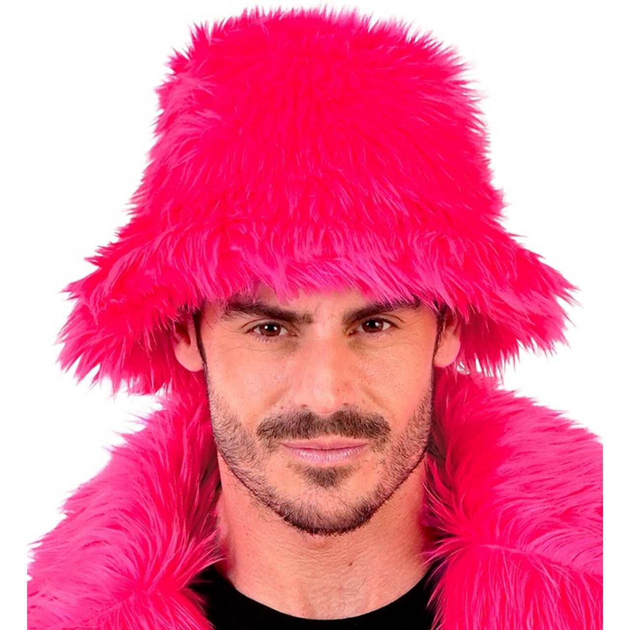Op deze afbeelding zie je een Accessoires, van het merk Widmann. Warme Buckethat Roze