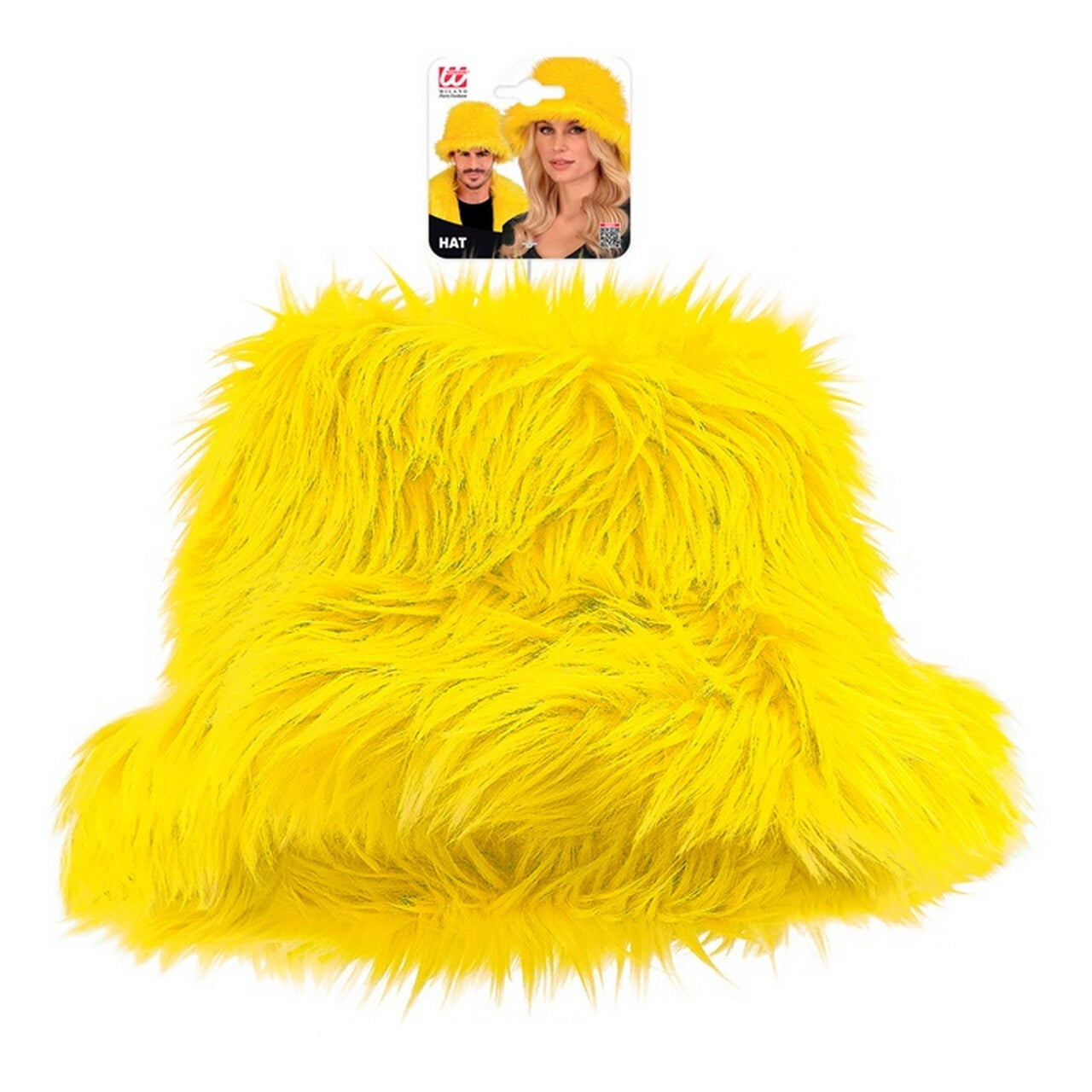 Op deze afbeelding zie je een Accessoires, van het merk Widmann. Warme Buckethat Geel