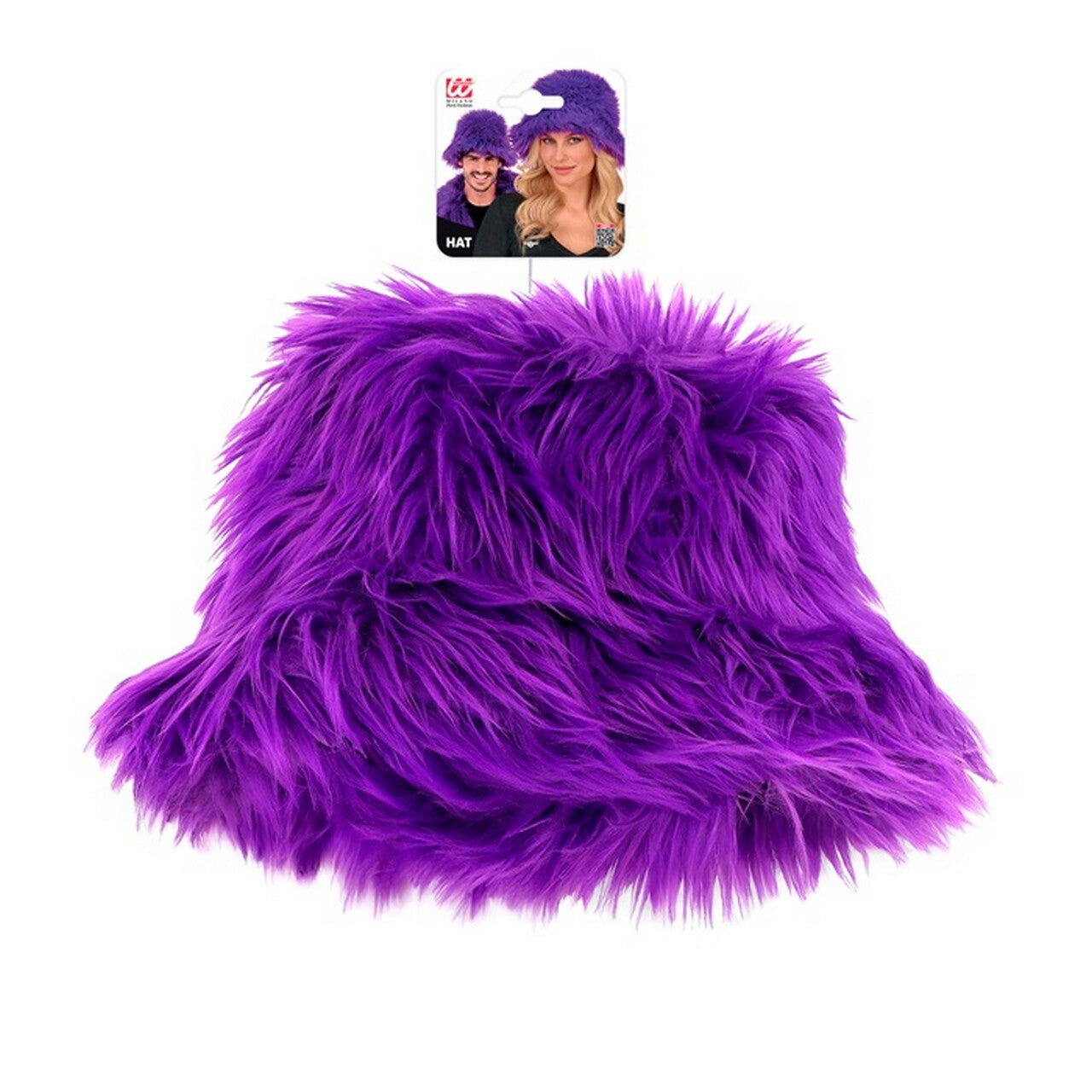 Op deze afbeelding zie je een Accessoires, van het merk Widmann. Warme Buckethat Paars