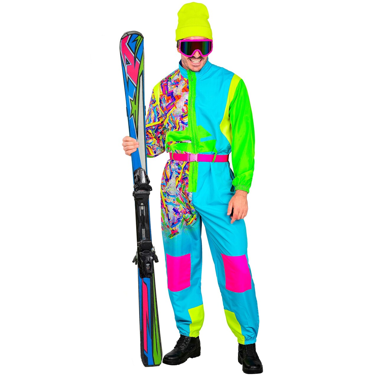 Op deze afbeelding zie je een Kostuums, van het merk Widmann. Hot In The Snow Ski Pak
