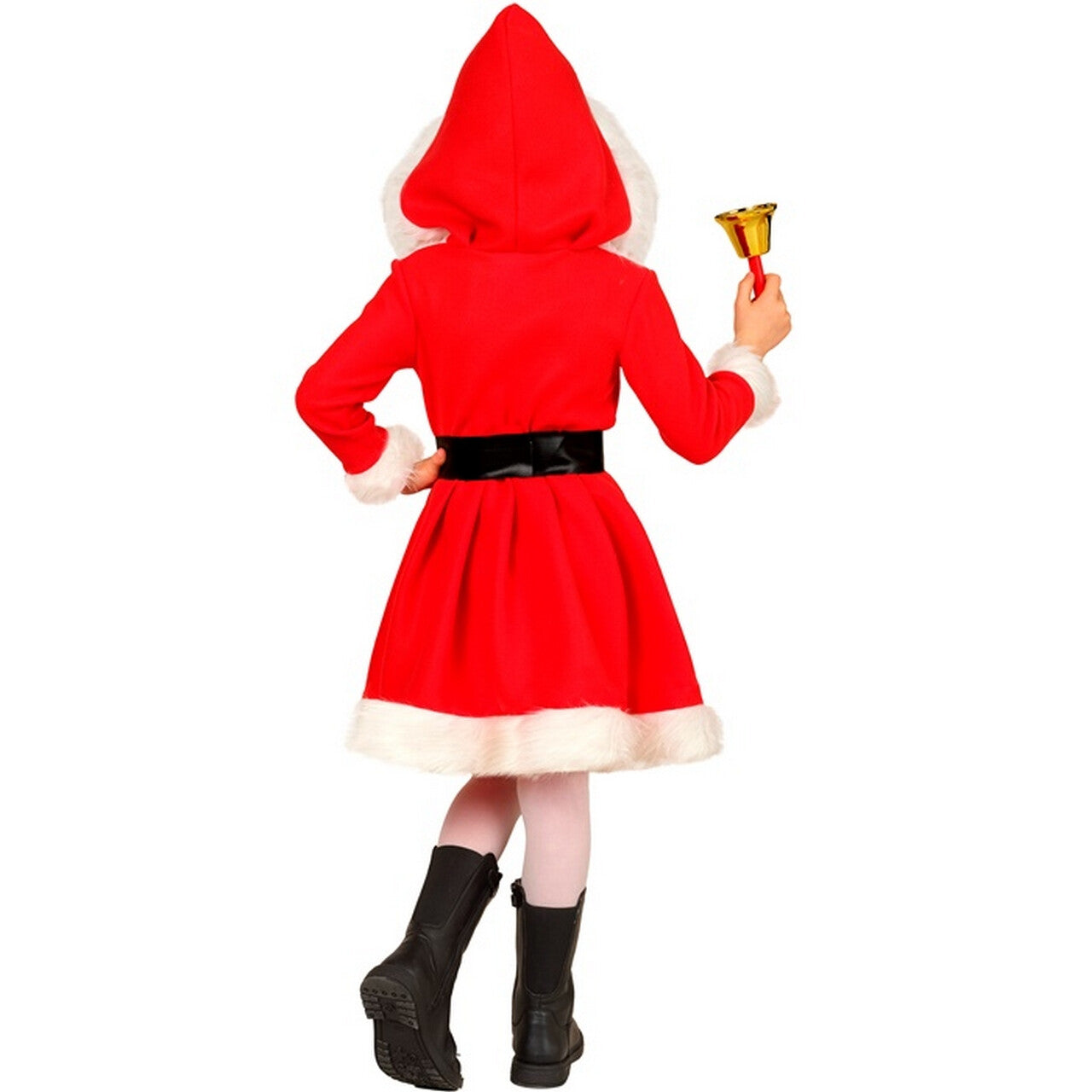Op deze afbeelding zie je een Kostuums, van het merk Widmann. Little Miss Santa Xmas Meisje Kostuum
