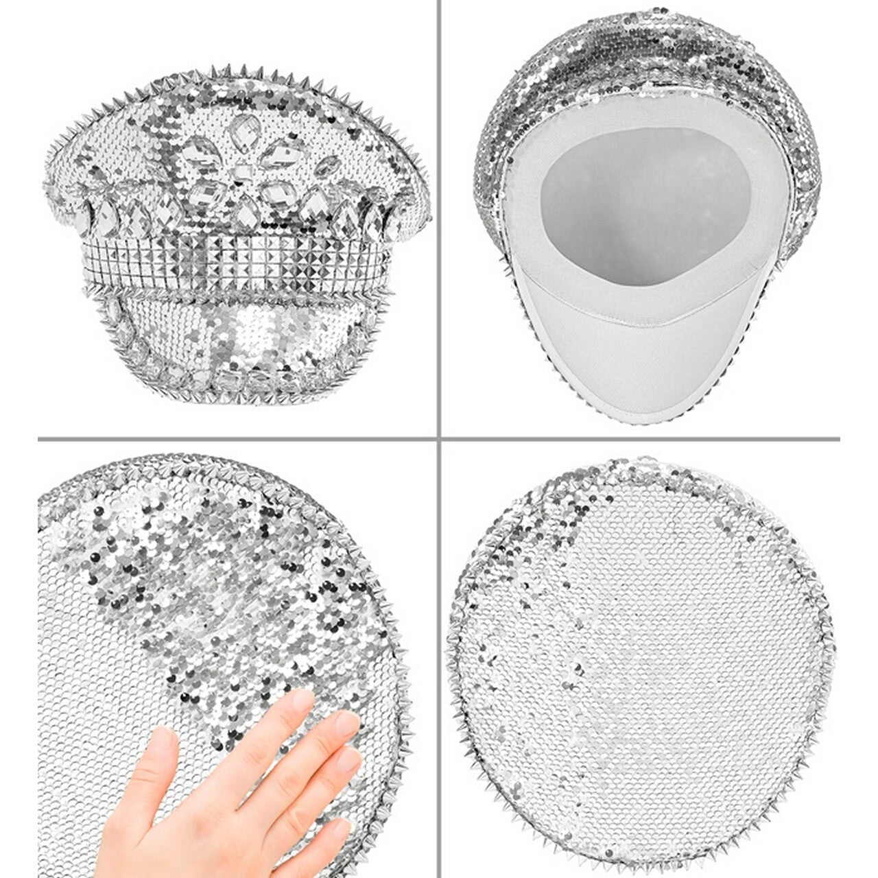 Op deze afbeelding zie je een Accessoires, van het merk Widmann. Festival Pet Silver Shine
