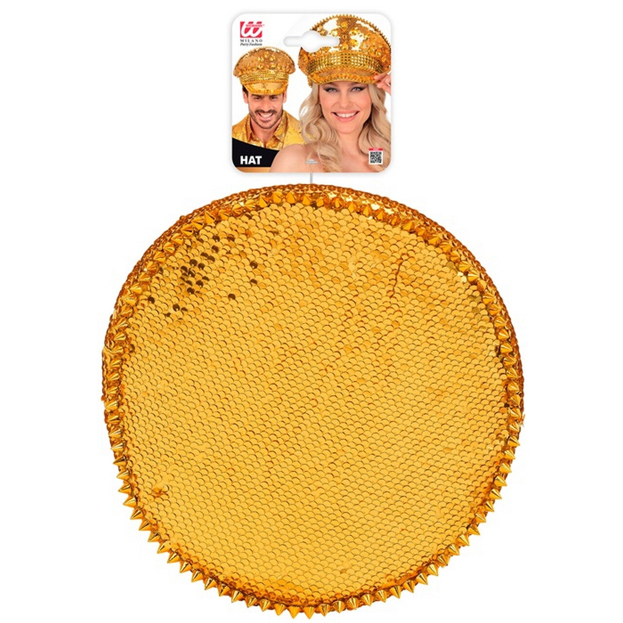 Op deze afbeelding zie je een Accessoires, van het merk Widmann. Festival Pet Golden Shimmer
