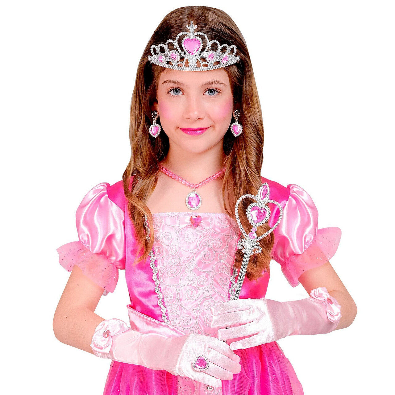 Op deze afbeelding zie je een Accessoires, van het merk Widmann. Prinses Roos Van Rozenburcht Accessoire Set