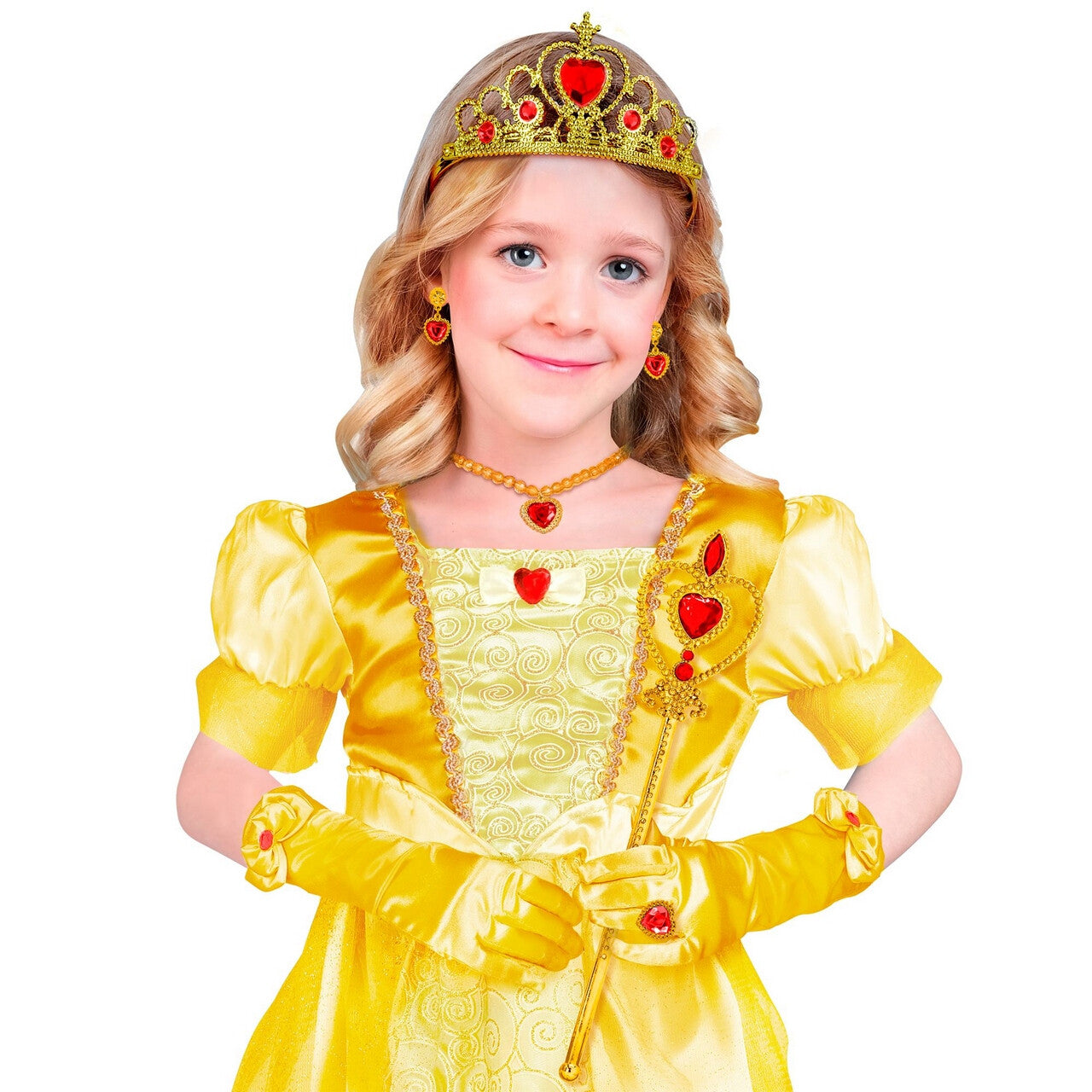 Op deze afbeelding zie je een Accessoires, van het merk Widmann. Prinses Belle Accessoire Set