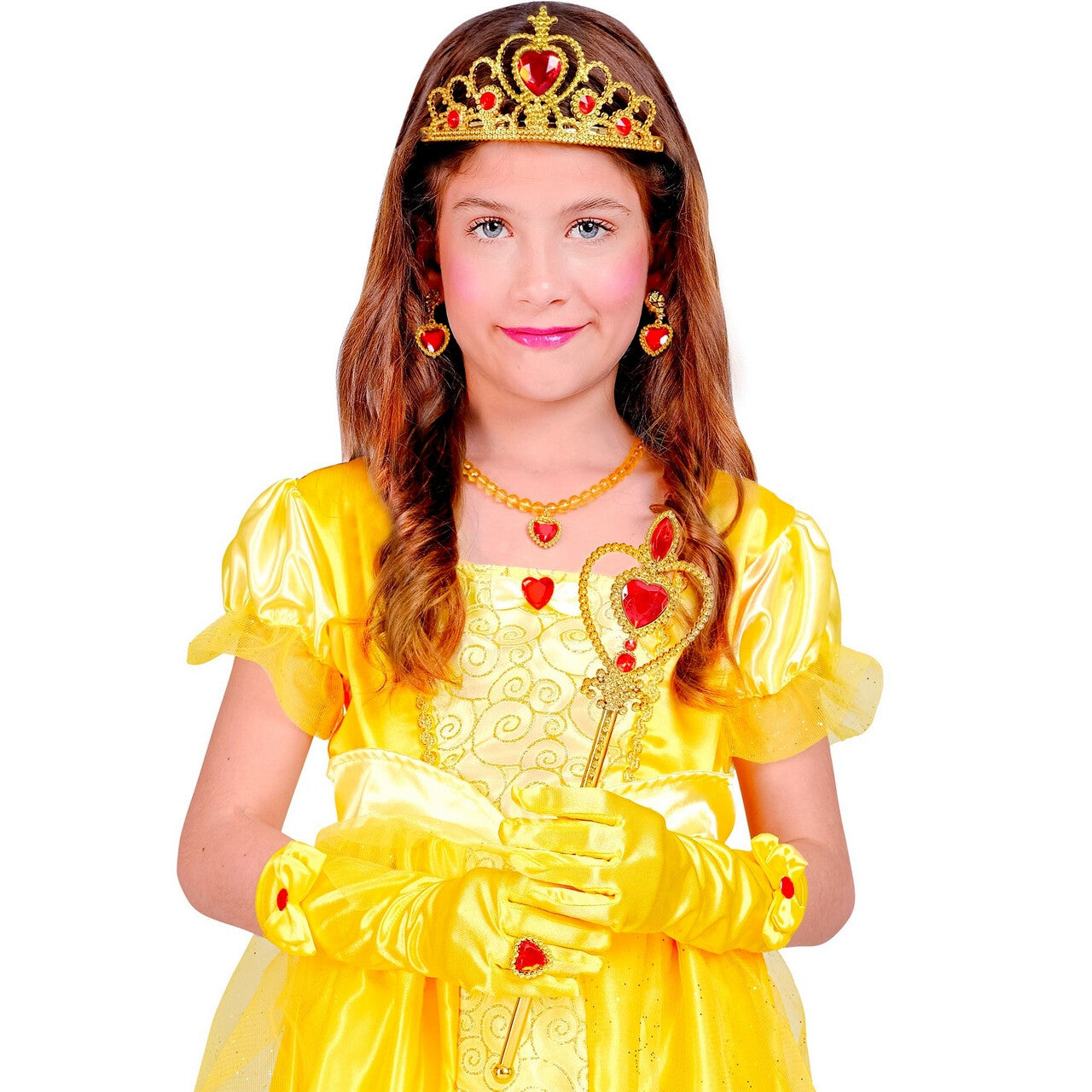 Op deze afbeelding zie je een Accessoires, van het merk Widmann. Prinses Belle Accessoire Set