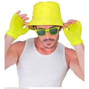 Op deze afbeelding zie je een Accessoires, van het merk Widmann. Vingerloze Handschoenen Neon Geel Handig Warm