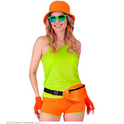 Op deze afbeelding zie je een Kostuums, van het merk Widmann. Basic Tank Top Neon Groen Vrouw