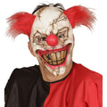 Masque Effrayant Demi-Visage Clown Tueur Avec Cheveux