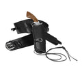 Knallender Cowboy Western-Holster Mit Gürtel In Lederoptik, Schwarz