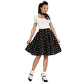 Jupe Rock And Roll Lady Des Années 50 à Pois Noirs Costume