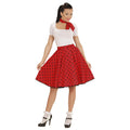 Jupe Années 50 Rock And Roll Rouges Femme Costume