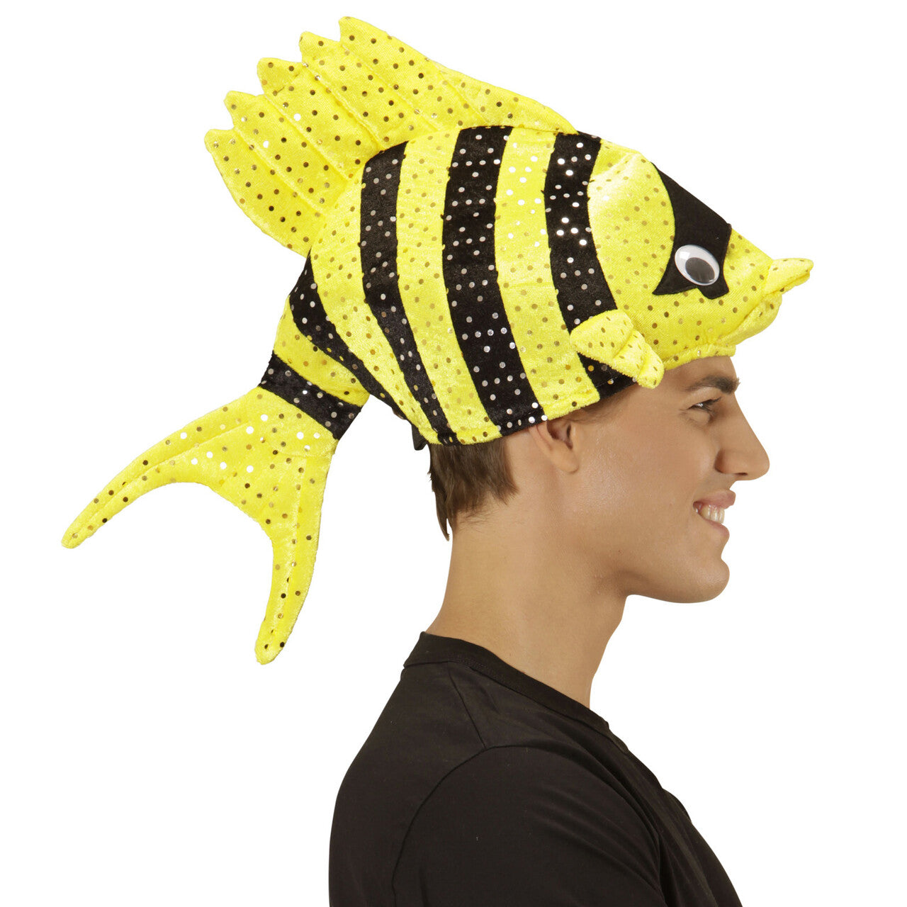 Op deze afbeelding zie je een Accessoires, van het merk Widmann. Hoed Tropische Vis, Geel Clownsvis