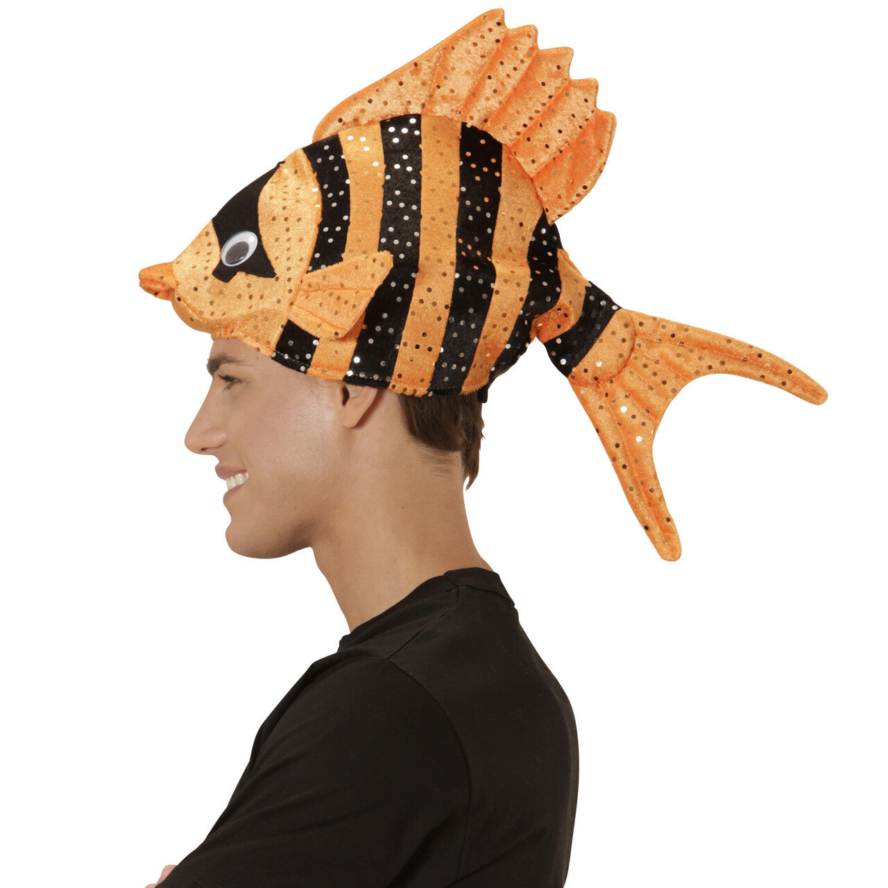 Op deze afbeelding zie je een Accessoires, van het merk Widmann. Hoed Tropische Vis, Oranje Clownsvis