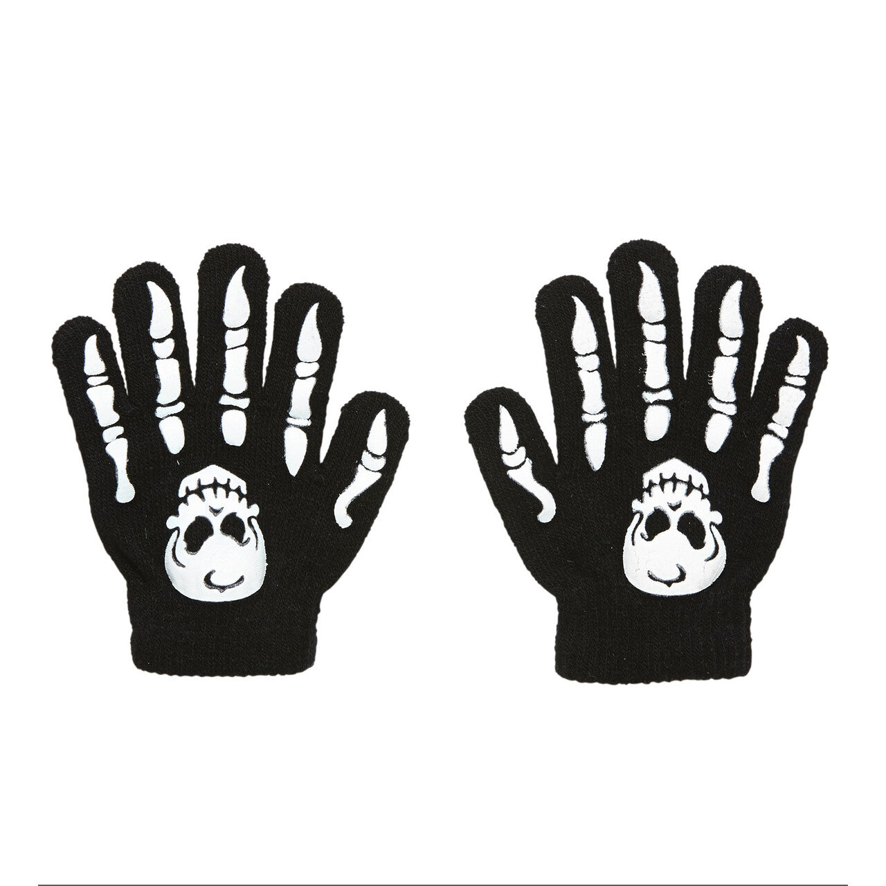 Op deze afbeelding zie je een Accessoires, van het merk Widmann. Skulls And Bones Handschoenen Botten Met Schedel, Kind