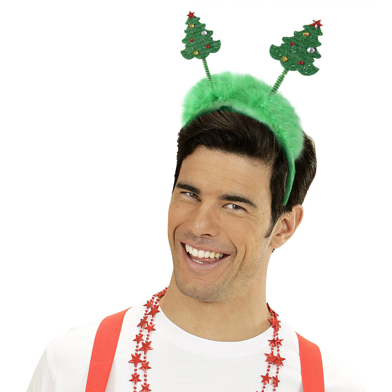 Op deze afbeelding zie je een Accessoires, van het merk Widmann. Trillende Hoofdband Kerstboom