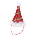 Feestelijke Hoofdband Mini Kerstman Met Marabou