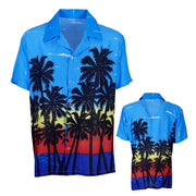 Op deze afbeelding zie je een Kostuums, van het merk Widmann. Caribbean Sunrise Hawaiishirt Palm Beach Man